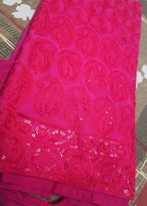 Rani Pink Backless Shoulderoff Kurti