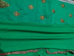 Green Embroidered Salwar Suit