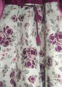 Wedding Wear Anarkali Suit Set For 8-11 Girls