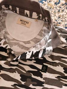 Camouflage Print Polo T-Shirt