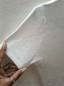 White Mock Neck Top