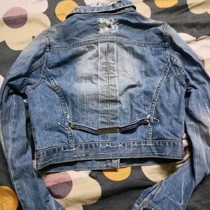 Crop Denim Jacket For Women