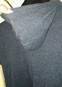 Grey Hoodie Top