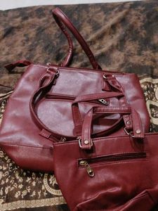 DKNY Quilted Tote Bag with Pouch