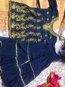 kurti plazo Set For Baby Girl