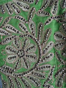 PARROT green ANARKALI salwar Suit Set