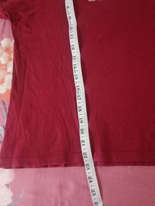 T-shirt Maroon For Ladies