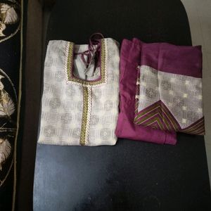 Kurta Set With Bottom And Dupatta