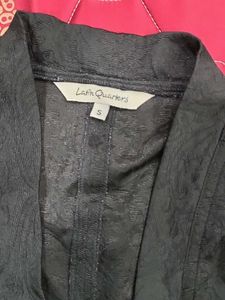 Elegant Black Open Front Shrug