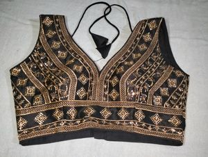 Black And Golden Blouse