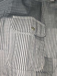 Grey Stripes Full Sleeve Shirt