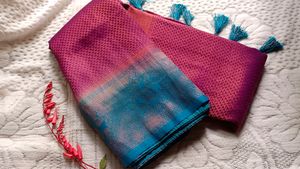 Copper Zeri Silk Saree