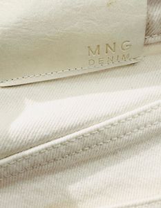 Mango white Denim straight jeans