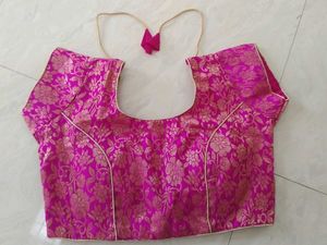 Pink Brocade Blouse