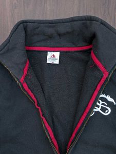 Black Zip-Up Track Jacket