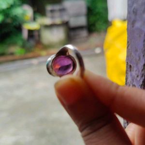 Amethyst Stone Silver Ring