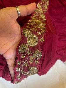 Drape Saree With Heavy Blouse