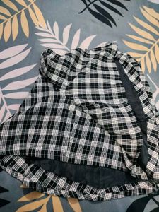 Checked Skort (Skirt With Attached Shorts)