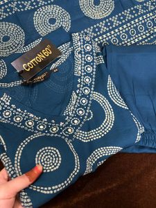 Teal Blue Kurta Set