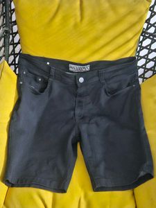 Black Denim Shorts