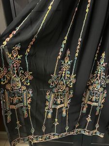 Embroidered Black Western Kurta