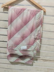 Elegant Pink Patterned Saree