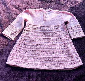 Handmade Pink Knit Dress