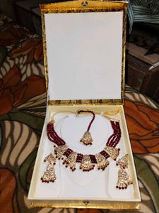 Gram Red Golden Necklace