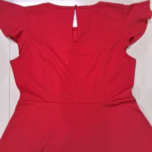 Red Fit &amp; Flare Dress