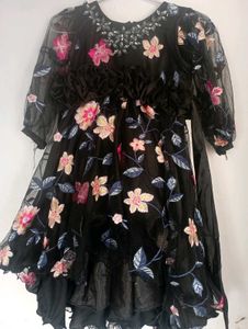 Baby Frock Emported Net Full Umbrella Ghere Up Dow
