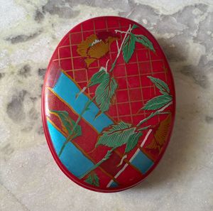 Red Floral Storage Box