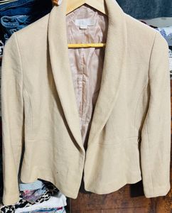 Blazer Coat Cream Color