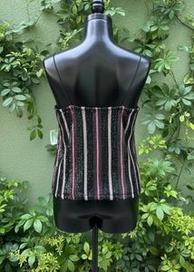 Striped Sequin Cami Top