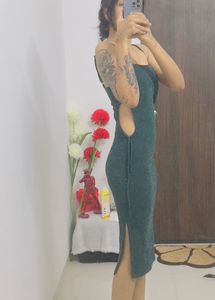 Green Bodycon Midi Dress