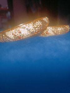 Gold Tone Bangles - Set of Three