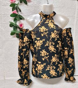 🎁Buy 2 Get 1 Free 🎁 Floral Cold Shoulder Top