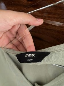 Sage Green Button-Down Top