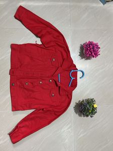 Red Denim Jacket