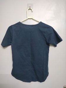 Dark Blue Solid Tshirt