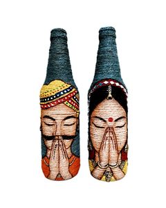 Namaste Couple Decorative Bottles – Traditional In