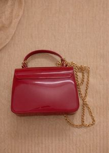 Red Patent Leather Crossbody Bag