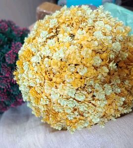 LuxuriousYellow &amp; White Floral Light Lamp Ball