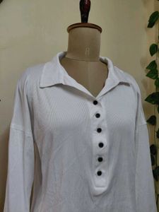 White Long Sleeve Top