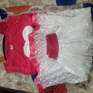 A Brand New Gajri Colour Dress For Girls Shirt And Skirt Size 34 No Weared