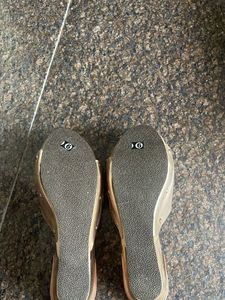 Gold Flats &amp; Sandals