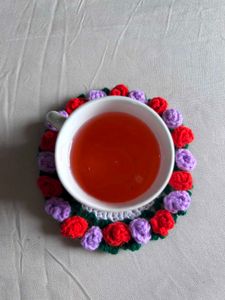 Crochet Floral Bouquet Coaster