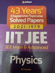 Arihant 43years Chapterwise Topicwise Solved Paper