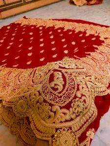 Red ♥️ Embroidery Saree Very Nice ✨