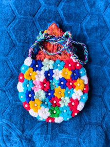 Floral Crochet Handmade Handbag