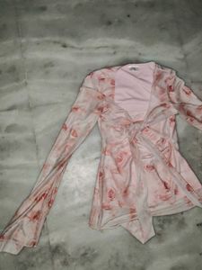 Pink Mesh Top